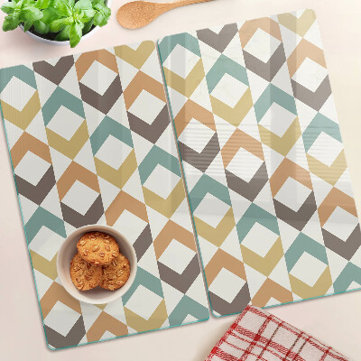 Tagliere in vetro Geometria nei colori pastello