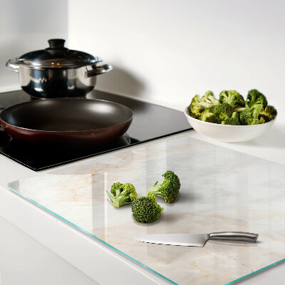 Tagliere in vetro temperato Motivo marmoreo con venature dorate