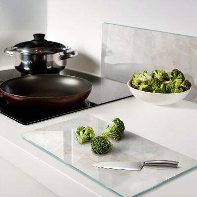 Tagliere in vetro temperato Motivo marmoreo con venature dorate