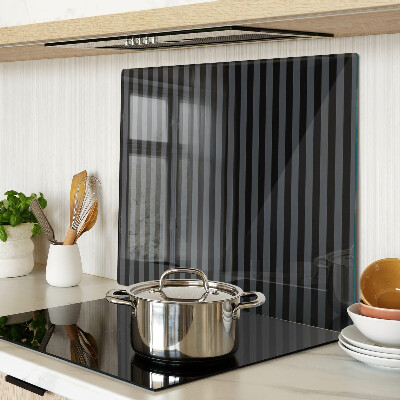 Tagliere in vetro temperato Strisce verticali in tonalità di grigio