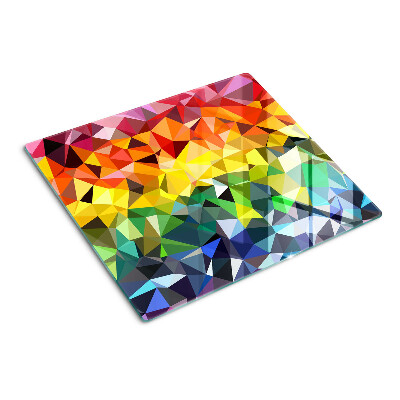 Tagliere in vetro temperato Mosaico triangolare colorato