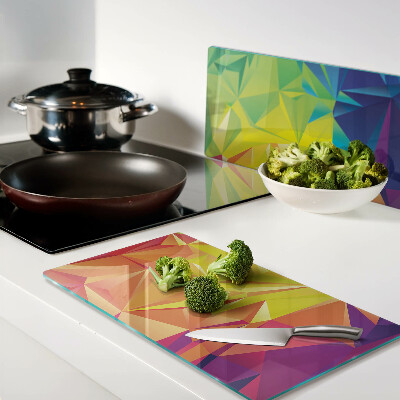 Tagliere in vetro temperato Geometria del colore