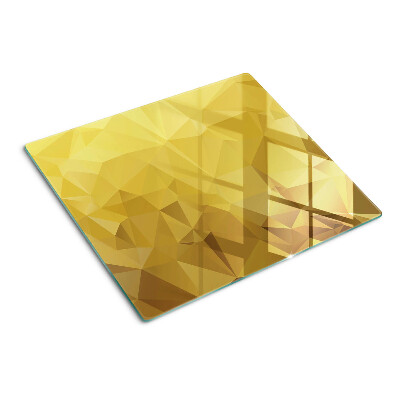 Tagliere in vetro temperato Geometria nei toni dell'oro