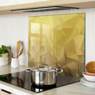 Tagliere in vetro temperato Geometria nei toni dell'oro