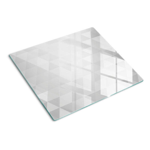 Tagliere in vetro Motivi geometrici in tonalità di grigio