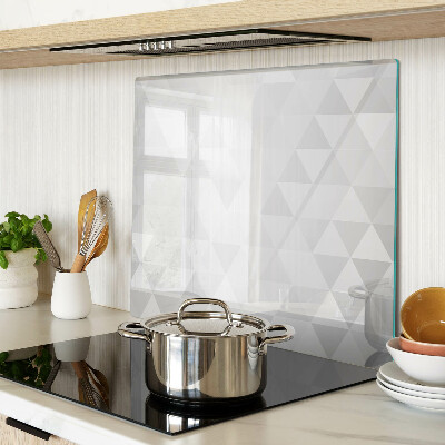 Tagliere in vetro Motivi geometrici in tonalità di grigio