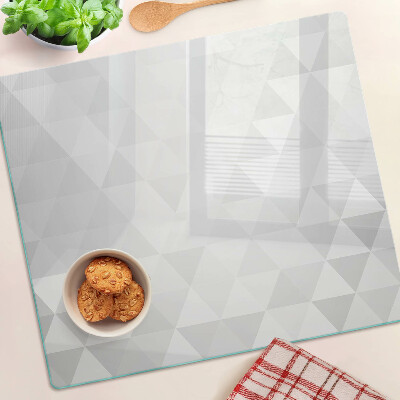 Tagliere in vetro Motivi geometrici in tonalità di grigio