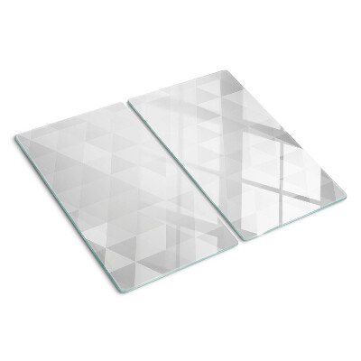 Tagliere in vetro Motivi geometrici in tonalità di grigio