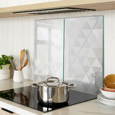 Tagliere in vetro Motivi geometrici in tonalità di grigio