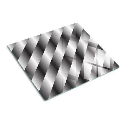 Tagliere in vetro Motivi geometrici in tonalità di grigio
