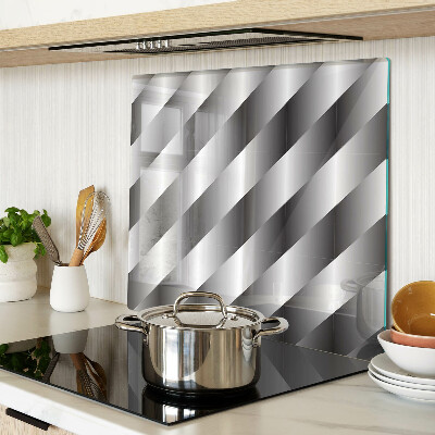 Tagliere in vetro Motivi geometrici in tonalità di grigio