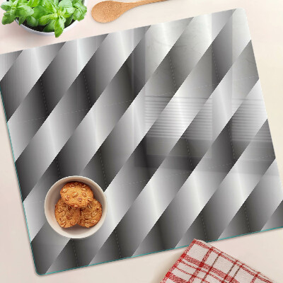 Tagliere in vetro Motivi geometrici in tonalità di grigio