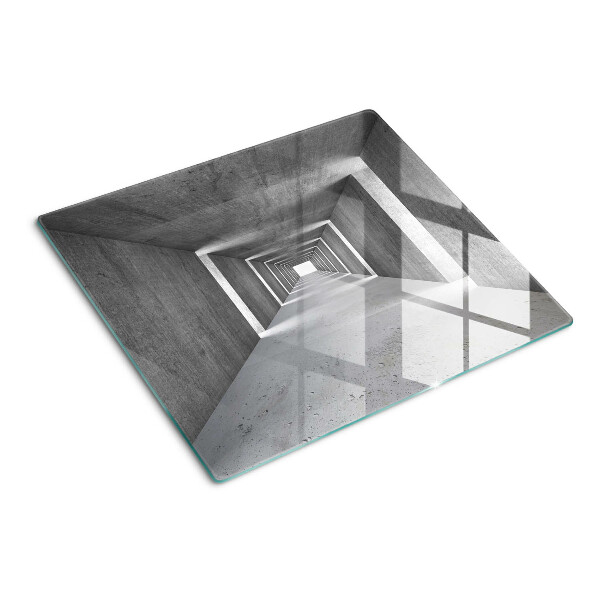 Tagliere in vetro Tunnel architettonico nei toni del grigio