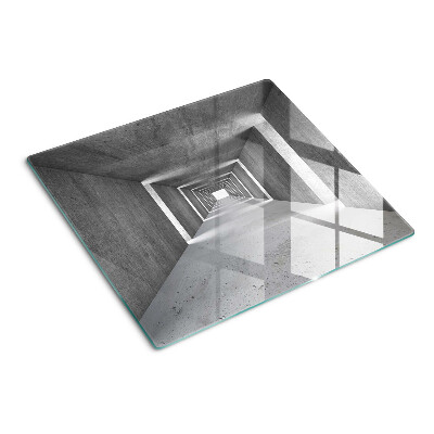 Tagliere in vetro Tunnel architettonico nei toni del grigio
