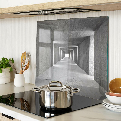 Tagliere in vetro Tunnel architettonico nei toni del grigio