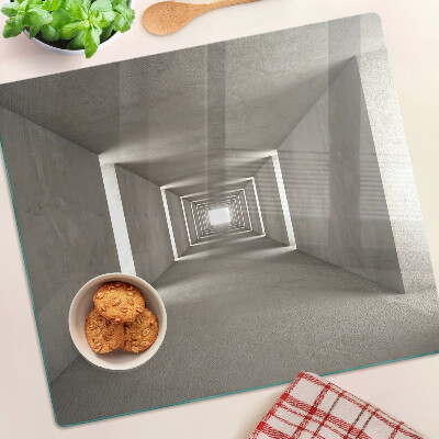 Tagliere in vetro temperato Interno geometrico con effetto profondità