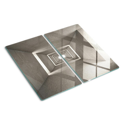Tagliere in vetro temperato Interno geometrico con effetto profondità