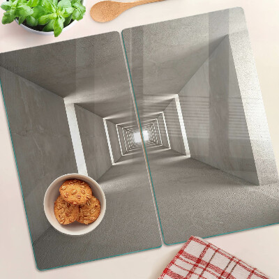 Tagliere in vetro temperato Interno geometrico con effetto profondità