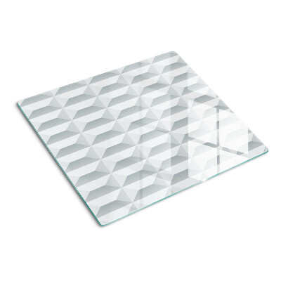 Tagliere in vetro Geometria del cubo 3D
