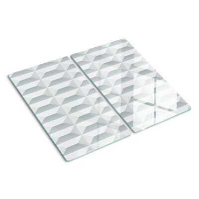 Tagliere in vetro Geometria del cubo 3D