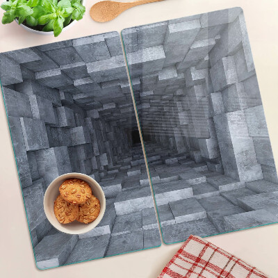 Tagliere in vetro Illusione del buco profondo