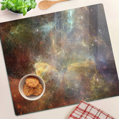 Tagliere in vetro temperato Paesaggio galattico cosmico