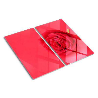 Tagliere in vetro Rosa rossa sullo sfondo