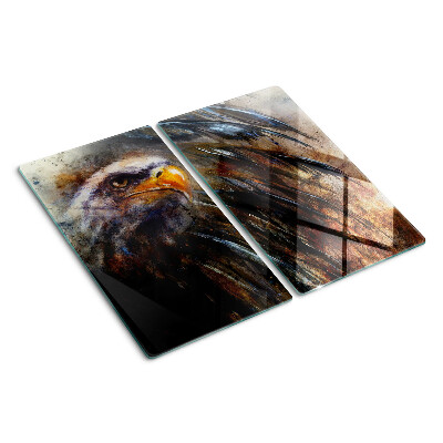 Tagliere in vetro temperato Aquila in movimento