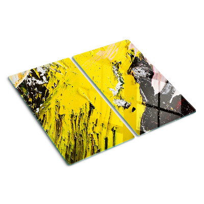 Tagliere in vetro Paesaggio astratto dai colori intensi