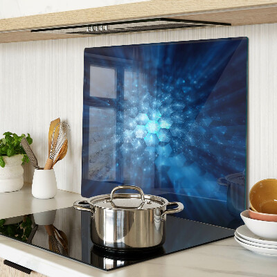 Tagliere in vetro Raggi di luce blu