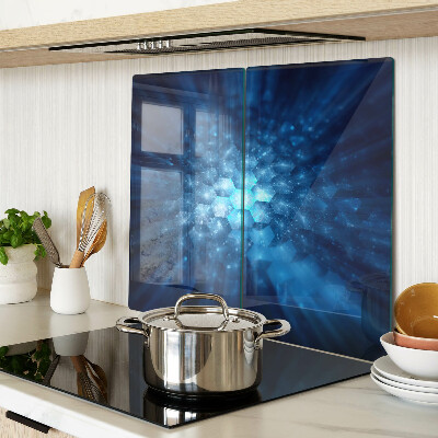 Tagliere in vetro Raggi di luce blu