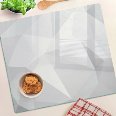 Tagliere in vetro Forme geometriche in tonalità di grigio