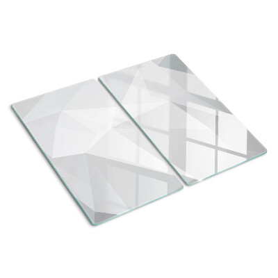 Tagliere in vetro Forme geometriche in tonalità di grigio