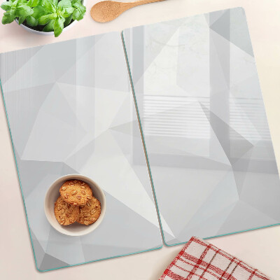 Tagliere in vetro Forme geometriche in tonalità di grigio