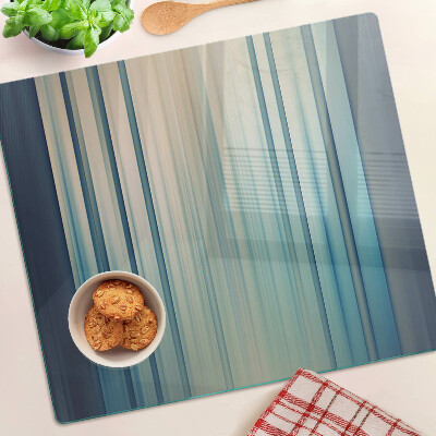 Tagliere in vetro temperato Linee astratte nei toni del blu