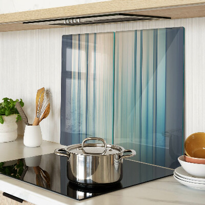 Tagliere in vetro temperato Linee astratte nei toni del blu