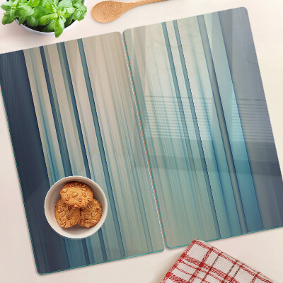 Tagliere in vetro temperato Linee astratte nei toni del blu