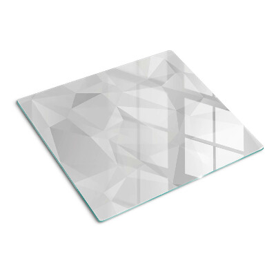 Tagliere in vetro temperato Geometria in tonalità di grigio