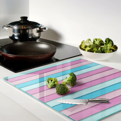 Tagliere in vetro Geometria nei colori pastello