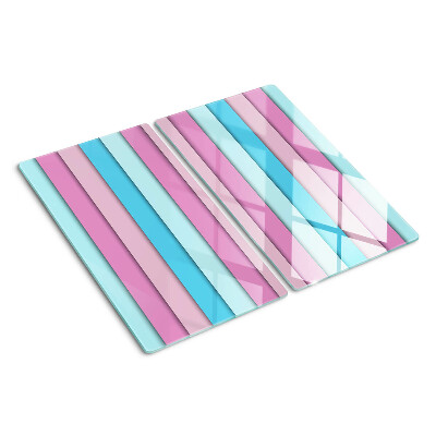 Tagliere in vetro Geometria nei colori pastello