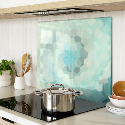 Tagliere in vetro Forme geometriche nei toni del blu