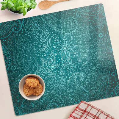 Tagliere in vetro temperato Motivo Paisley