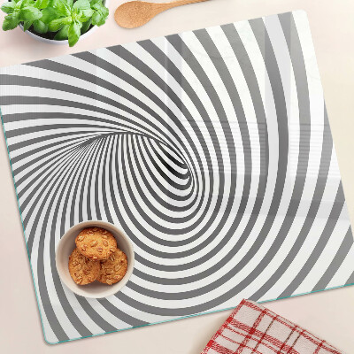 Tagliere in vetro Motivo a spirale ottica