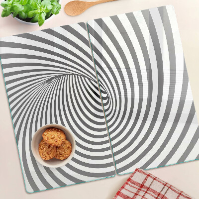Tagliere in vetro Motivo a spirale ottica