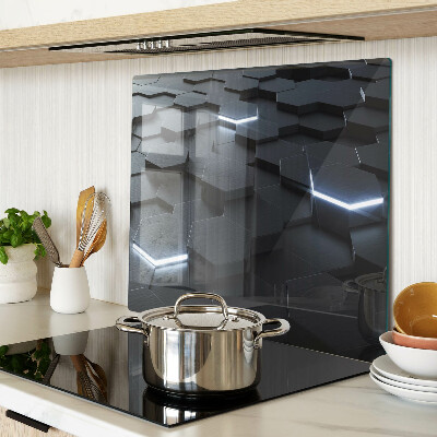 Tagliere in vetro temperato Motivo esagonale con effetto 3D