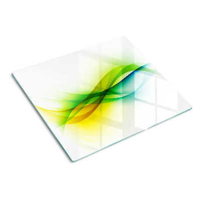 Tagliere in vetro Onde di colore astratte