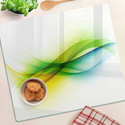 Tagliere in vetro Onde di colore astratte