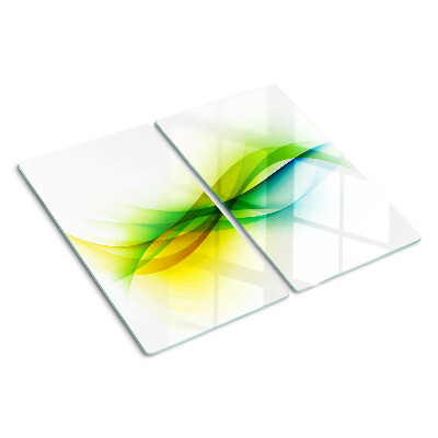 Tagliere in vetro Onde di colore astratte