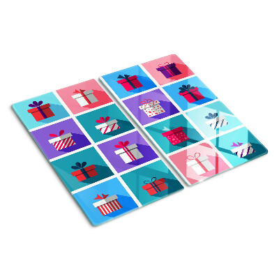 Tagliere in vetro Motivi regalo in diversi colori