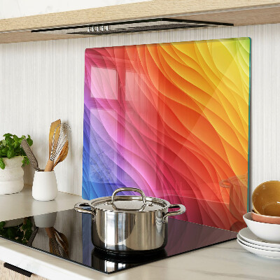 Tagliere in vetro Onde di colore